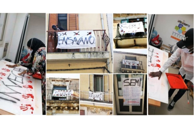 Lenzuoli bianchi di legalità sono stati esposti sui balconi dei Centri SAI/Siproimi in occasione del XXIX anniversario della strage di Capaci