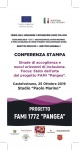 Anteprima di CONFERENZA STAMPA Strade di accoglienza e nuovi orizzonti di inclusione. Focus: Stato dell'arte del progetto FAMI “Pangea”.